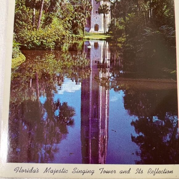 Vintage Postcard Floridas Majestic Singing Tower Scenic Landmark u - Picture 2 of 5
